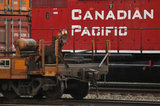 21 May 2012 - The Canadian Pacific Railway name is seen on the side of a CPR locomotive stopped on tracks at Deltaport, in Delta, B.C., Canada. Credit: Adrian Brown - N49Photo.