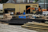 21 July 2012 - Wood products are seen at a Stella-Jones operations and wood treating facility in New Westminster, B.C., Canada. Credit: Adrian Brown - N49Photo.