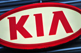 30 August 2012 - The Kia Motors name and logo is seen on the exterior of Applewood Kia, in Langley, B.C., Canada. Credit: Adrian Brown - N49Photo.